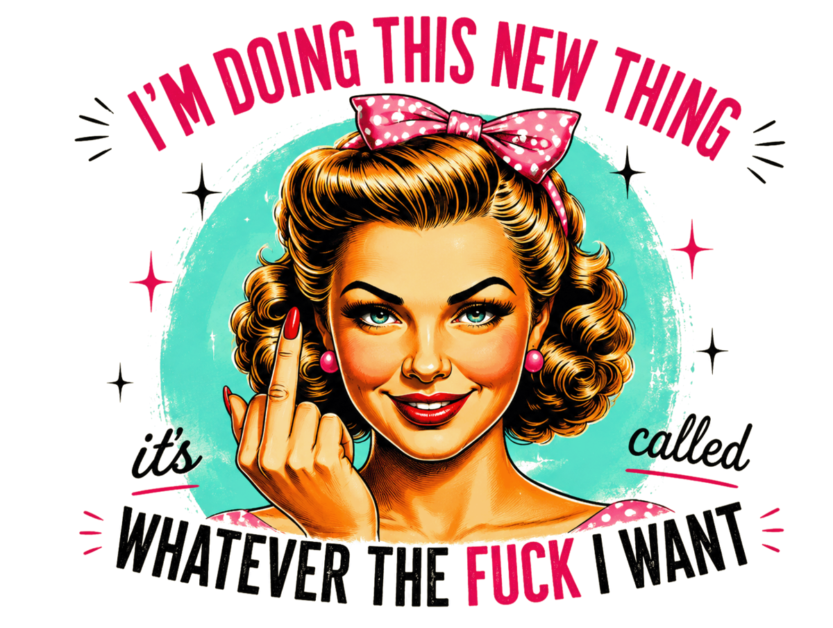 I’m Doing This New Thing Metal Sign | Funny Retro Pin Up Wall Art | 200x150mm