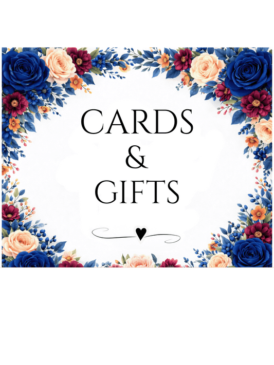 Cards & Gifts Sign – Wedding Cards Sign – Gift Table Sign – Wedding Reception Decor – Floral Wedding Sign
