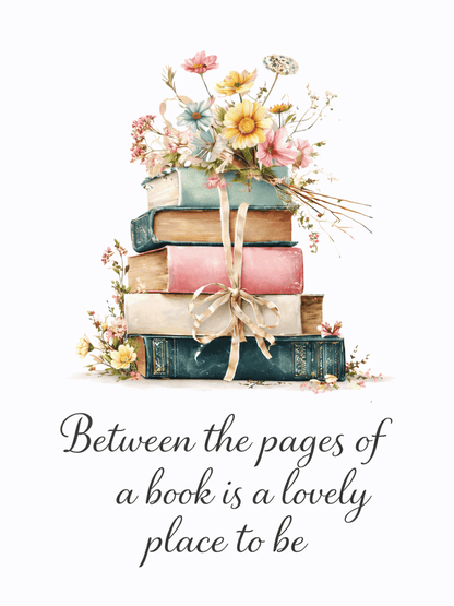 Book Lover Sign – Between The Pages Quote Plaque | Reading Gift | Bookworm Decor